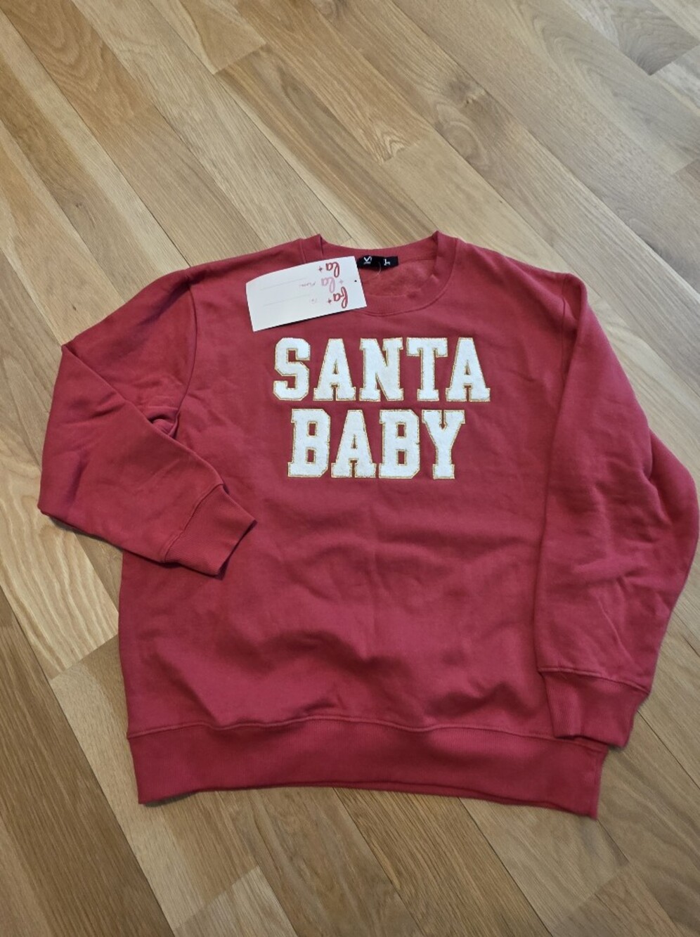 Holiday Red 'Santa Baby' Crewneck Sweatshirt-NWT